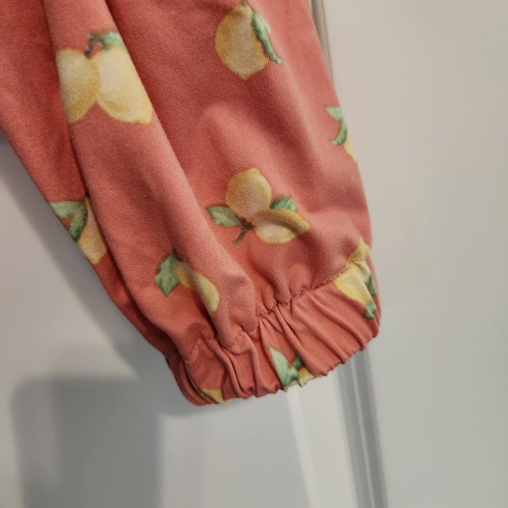 Kids Pink Ruffled One Piece Jumper Sz Small - Picture 3 of 9